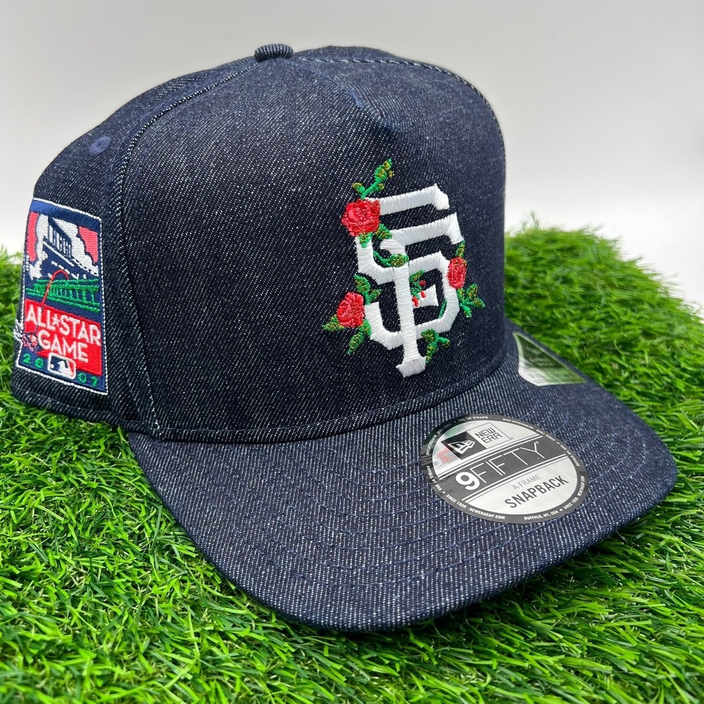 New Era San Francisco Giant Denim Rose Pack Exclusive 9Fifty AFrame Snapback Hat